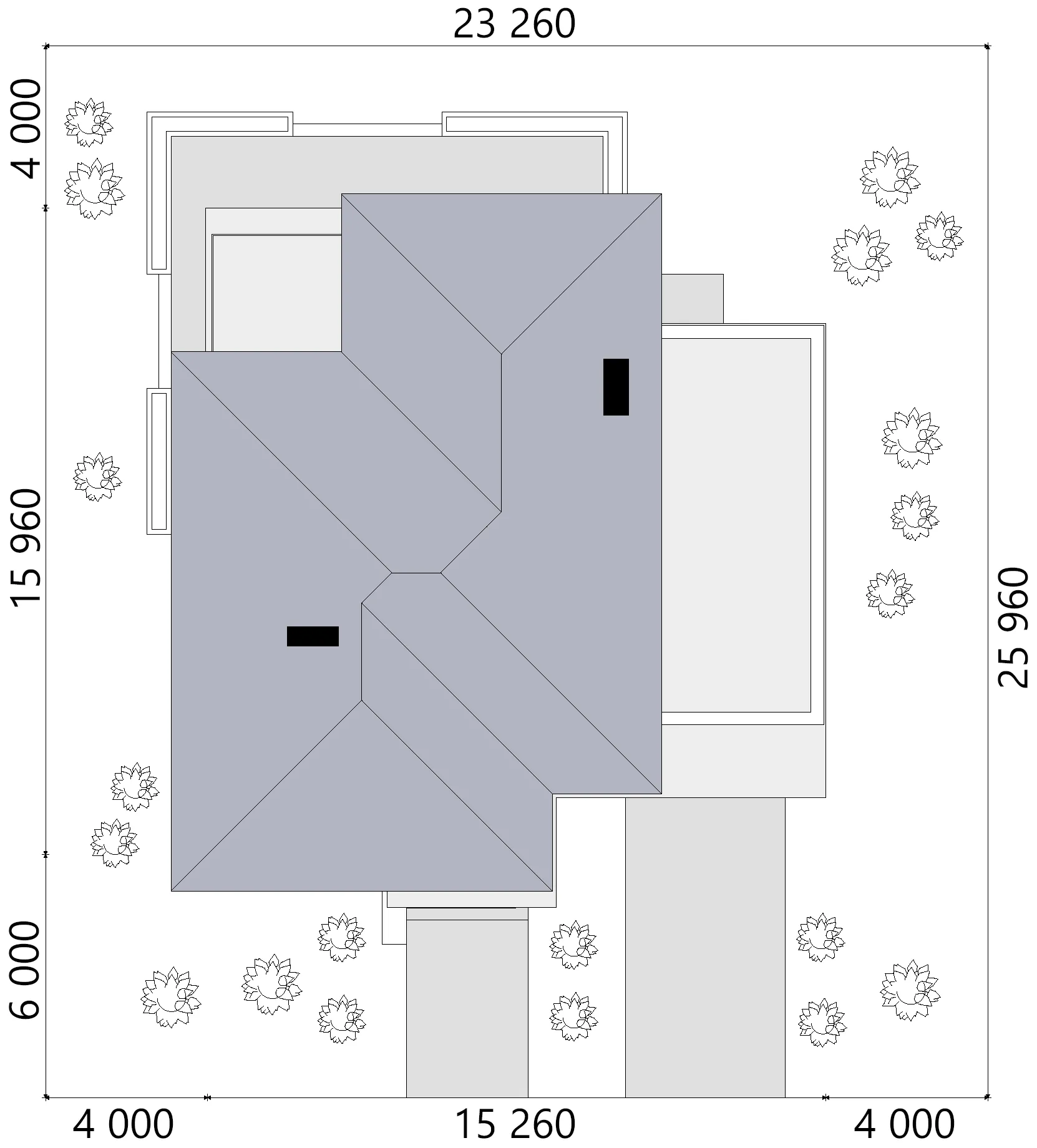 Projekt domu jednorodzinnego o pow. 270 m²: Piętrowy, 2 Sypialnie, Gabinet, 2 Łazienki, Otwarta kuchnia, Garaż