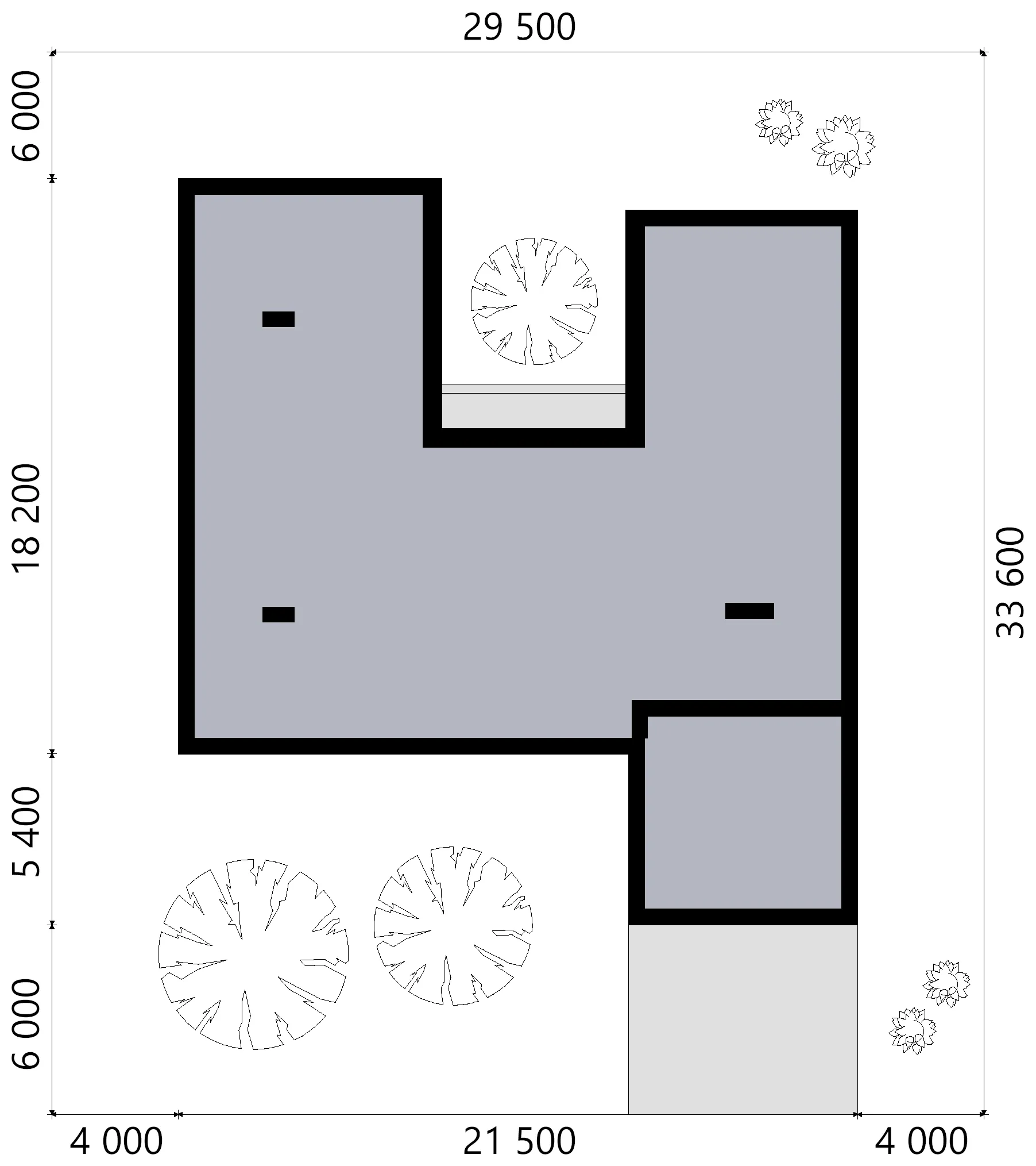 Projekt domu jednorodzinnego o pow. 215 m²: Parterowy, 3 Sypialnie, 3 Łazienki, Otwarta kuchnia, Wiata