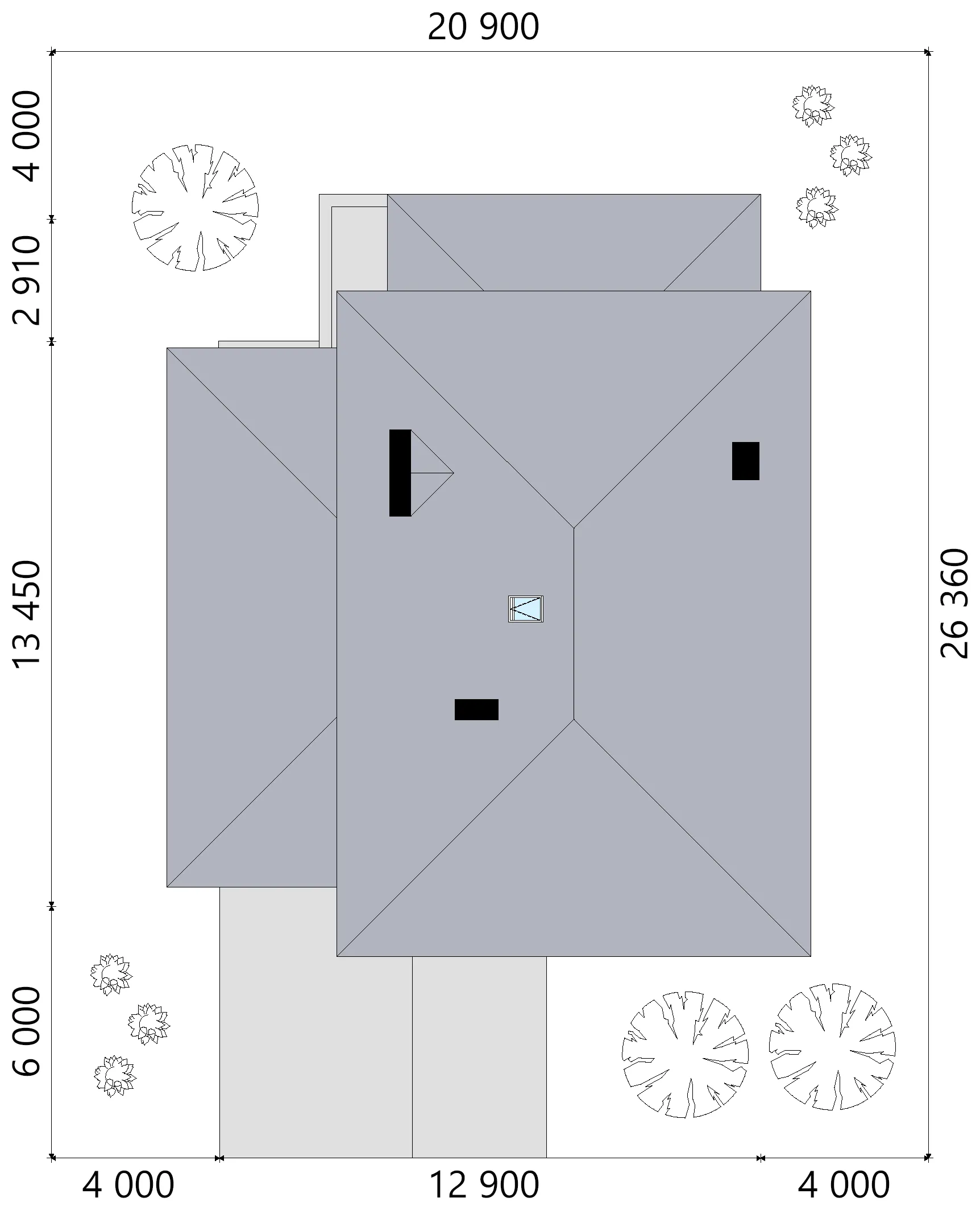 Projekt domu jednorodzinnego o pow. 220 m²: Piętrowy, 3 Sypialnie, Gabinet, 3 Łazienki, Otwarta kuchnia, Garaż