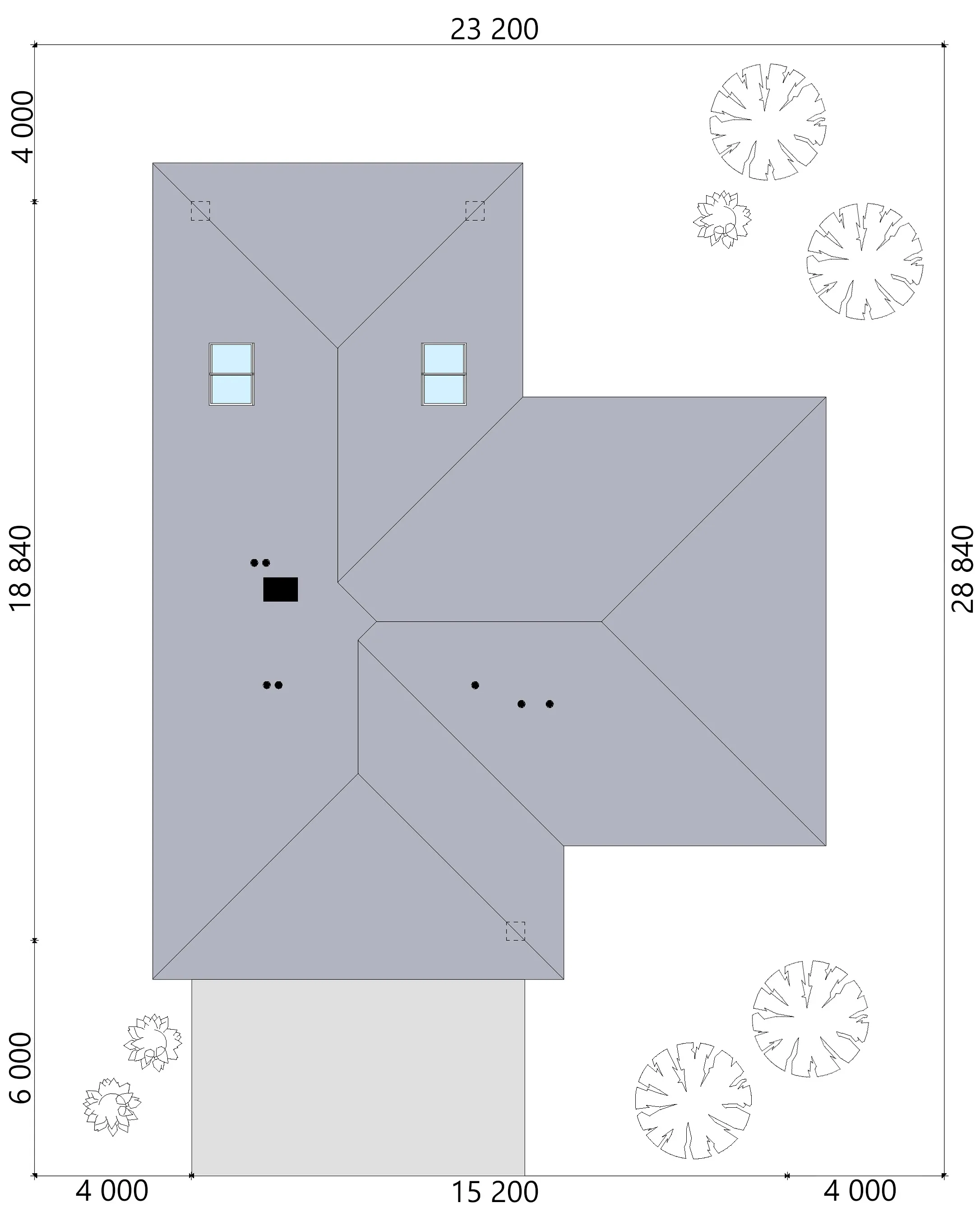Projekt domu jednorodzinnego o pow. 163 m²: Parterowy, 3 Sypialnie, 2 Łazienki, Otwarta kuchnia, Garaż