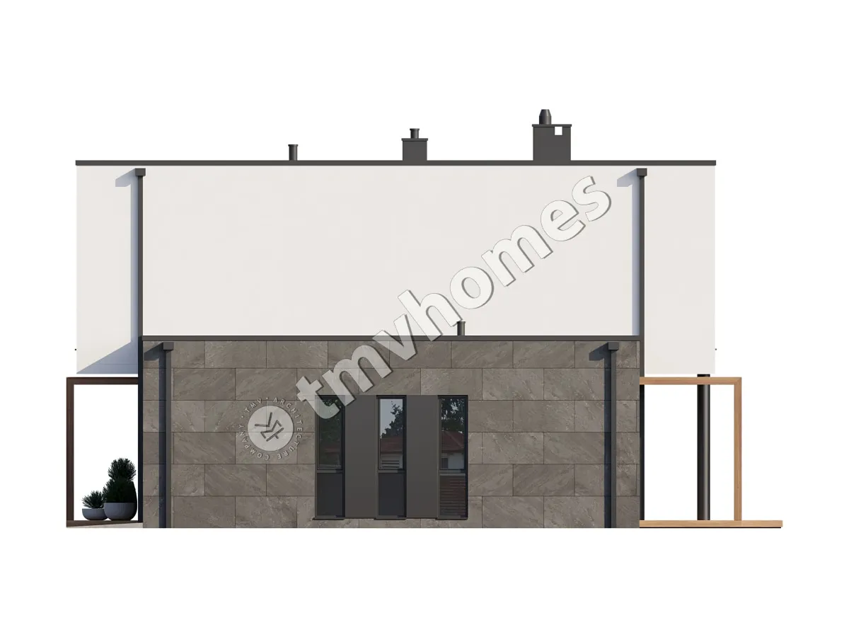 Projekt domu jednorodzinnego o pow. 175 m²: Piętrowy, 3 Sypialnie, 3 Łazienki, Garaż