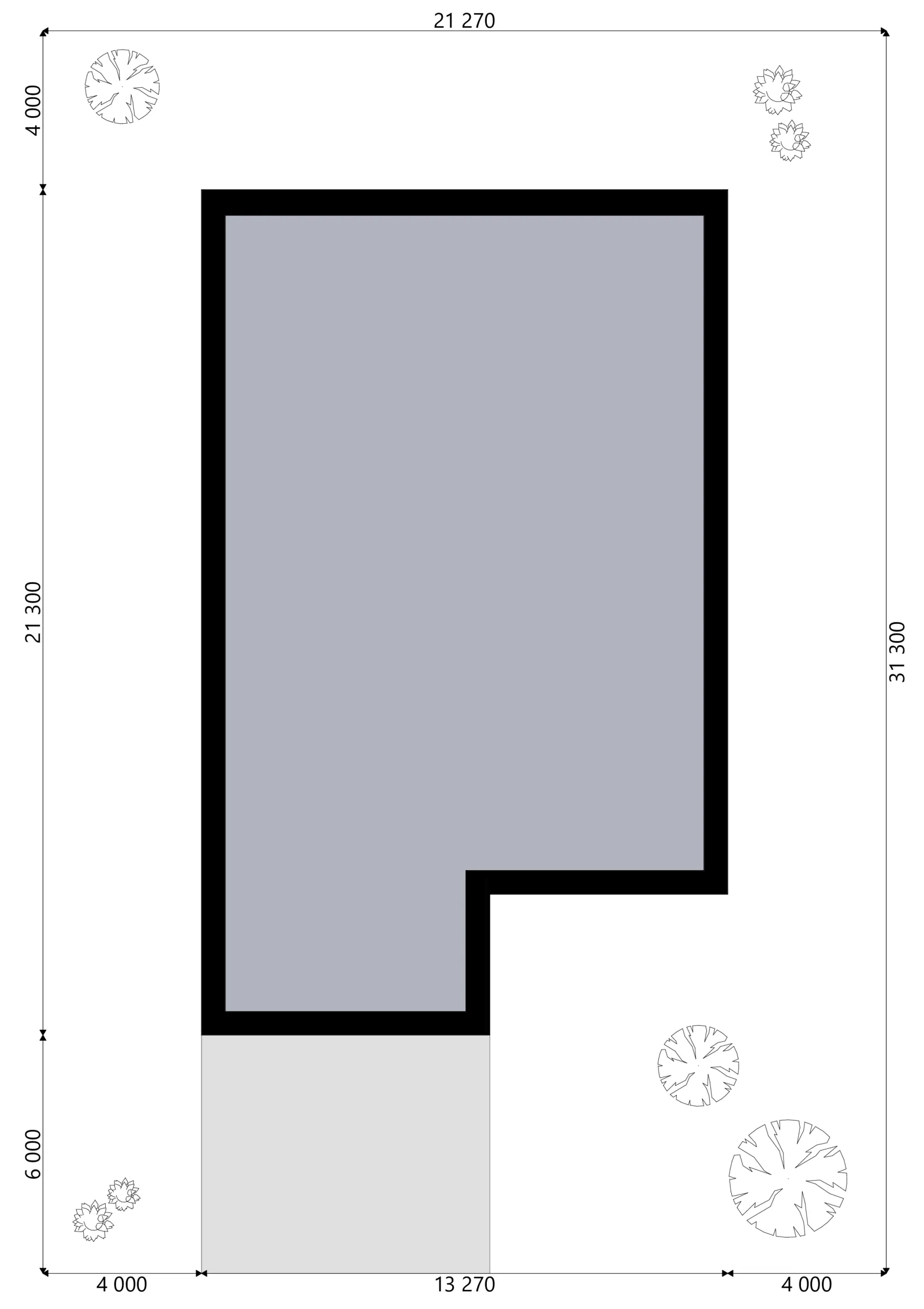 Projekt domu jednorodzinnego o pow. 155 m²: Parterowy, 3 Sypialnie, 2 Łazienki, Otwarta kuchnia, Wiata
