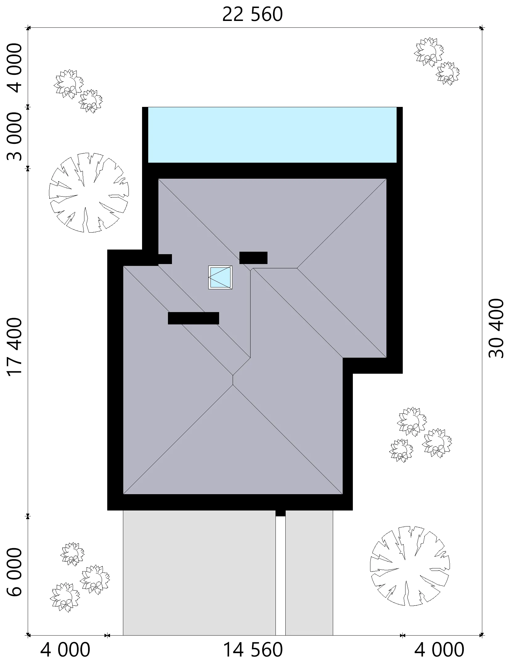 Projekt domu jednorodzinnego o pow. 337 m²: Piętrowy, 4 Sypialnie, Gabinet, 3 Łazienki, Otwarta kuchnia, Garaż