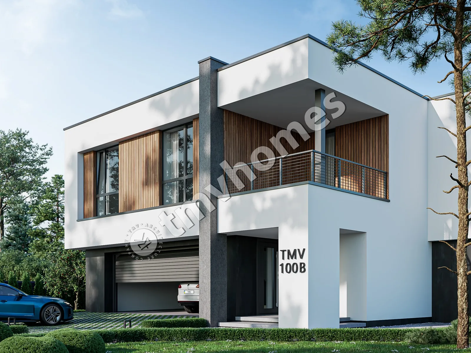 Projekt domu jednorodzinnego o pow. 337 m²: Piętrowy, 4 Sypialnie, Gabinet, 3 Łazienki, Otwarta kuchnia, Garaż