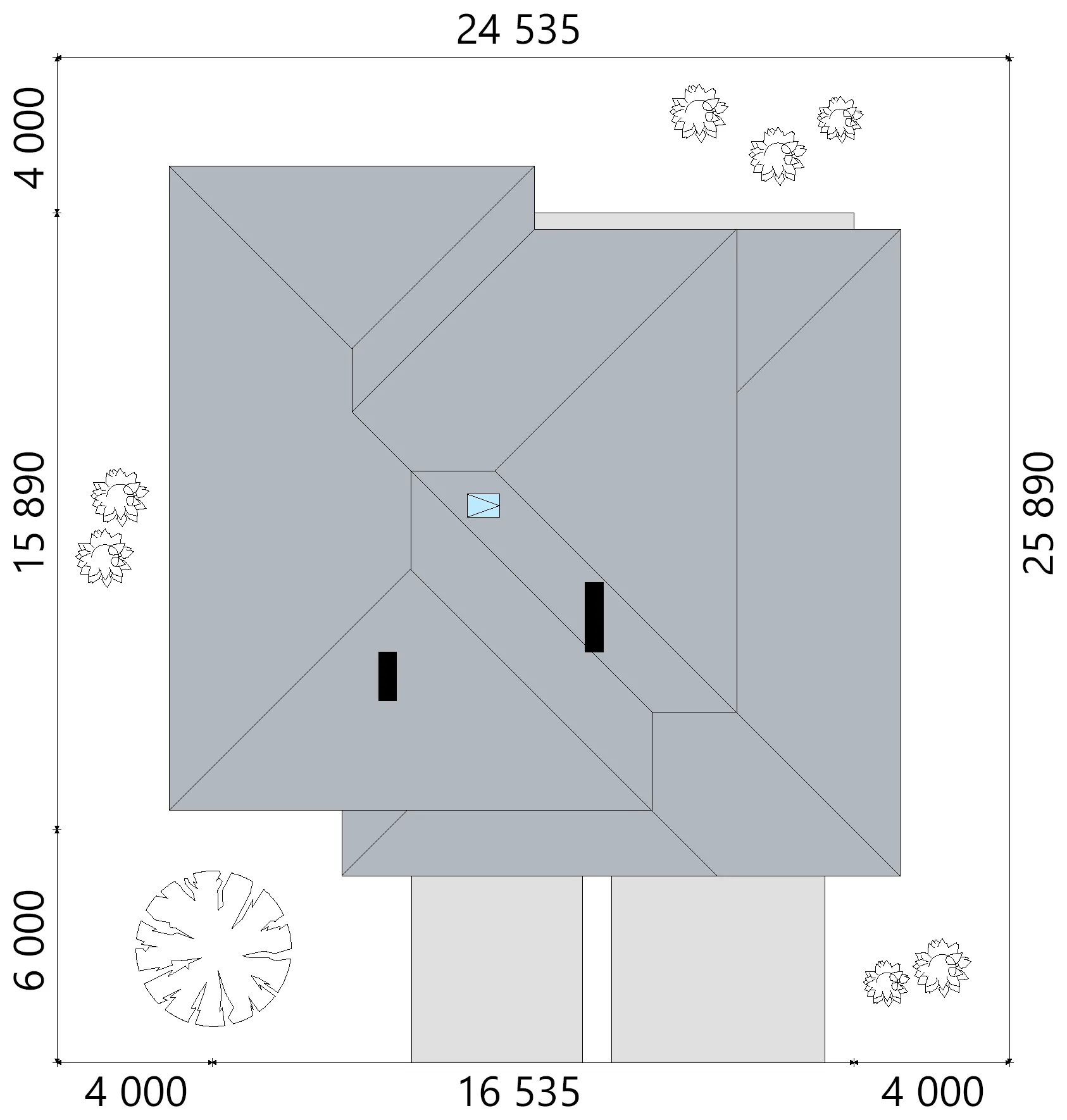 Projekt domu jednorodzinnego o pow. 299 m²: Piętrowy, 4 Sypialnie, 3 Łazienki, Garaż
