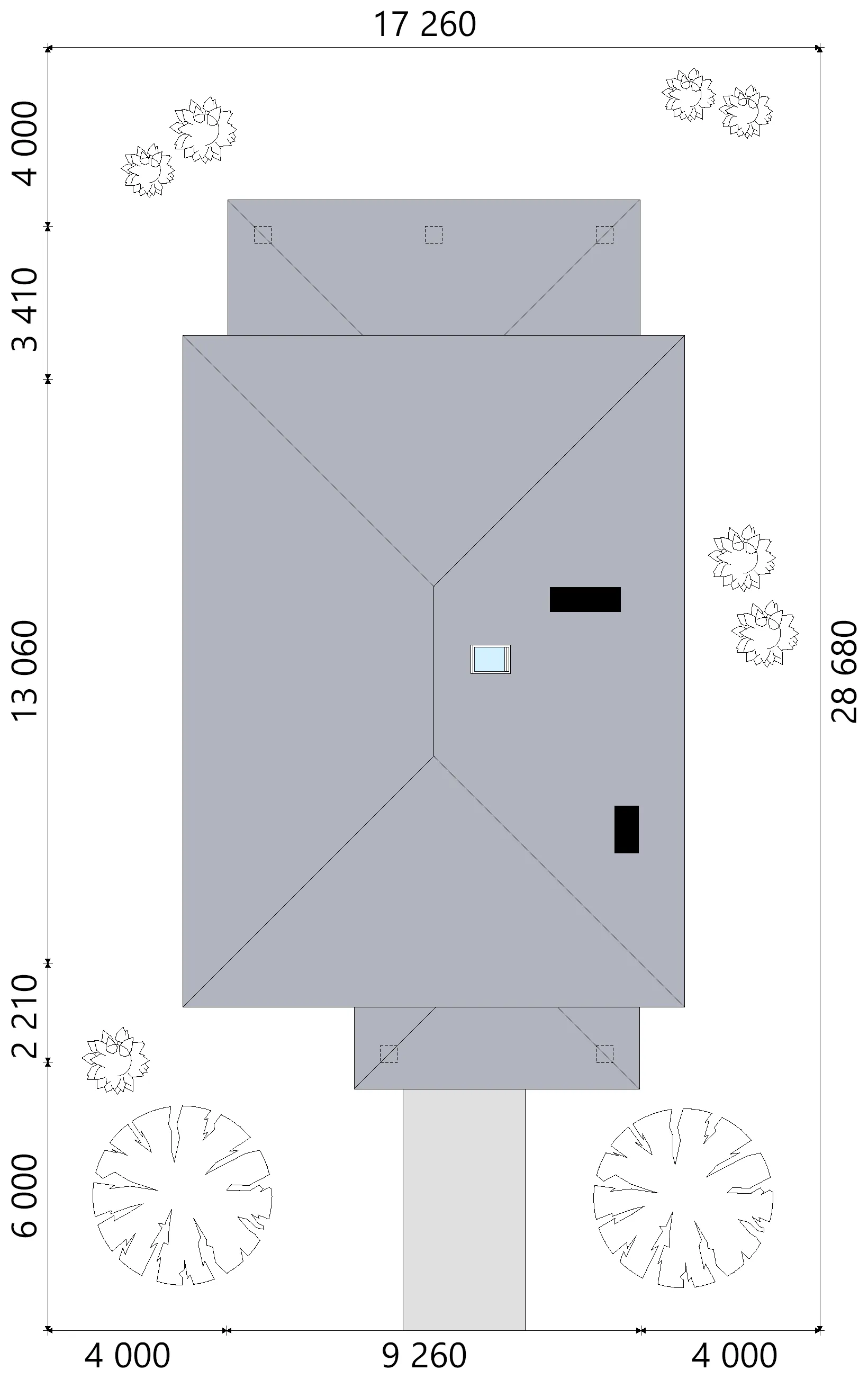 Projekt domu jednorodzinnego o pow. 190 m²: Piętrowy, 4 Sypialnie, 3 Łazienki, Otwarta kuchnia