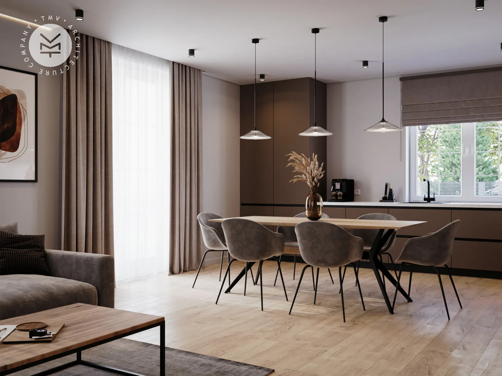 Projekt domu jednorodzinnego o pow. 190 m²: Piętrowy, 4 Sypialnie, 3 Łazienki, Otwarta kuchnia