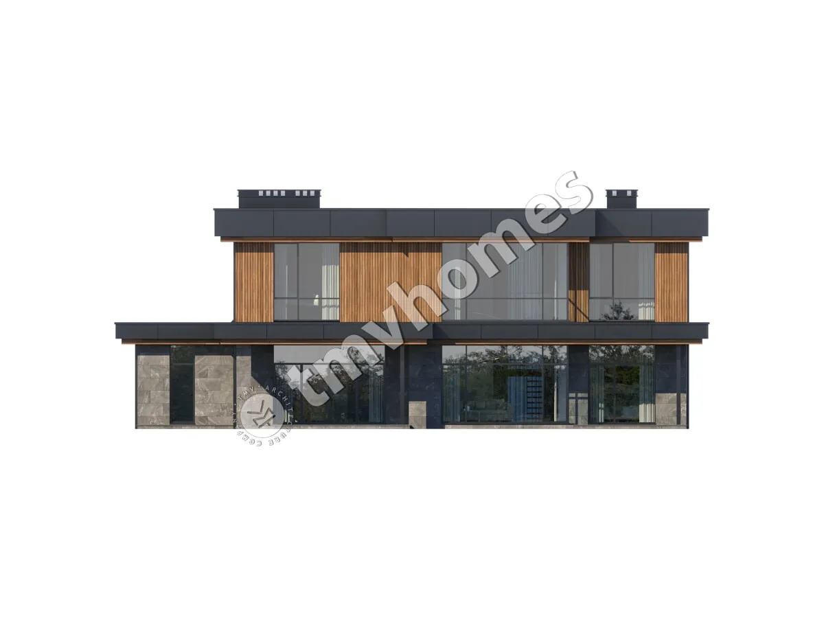 Projekt domu jednorodzinnego o pow. 285 m²: Piętrowy, 4 Sypialnie, 4 Łazienki, Otwarta kuchnia, Garaż