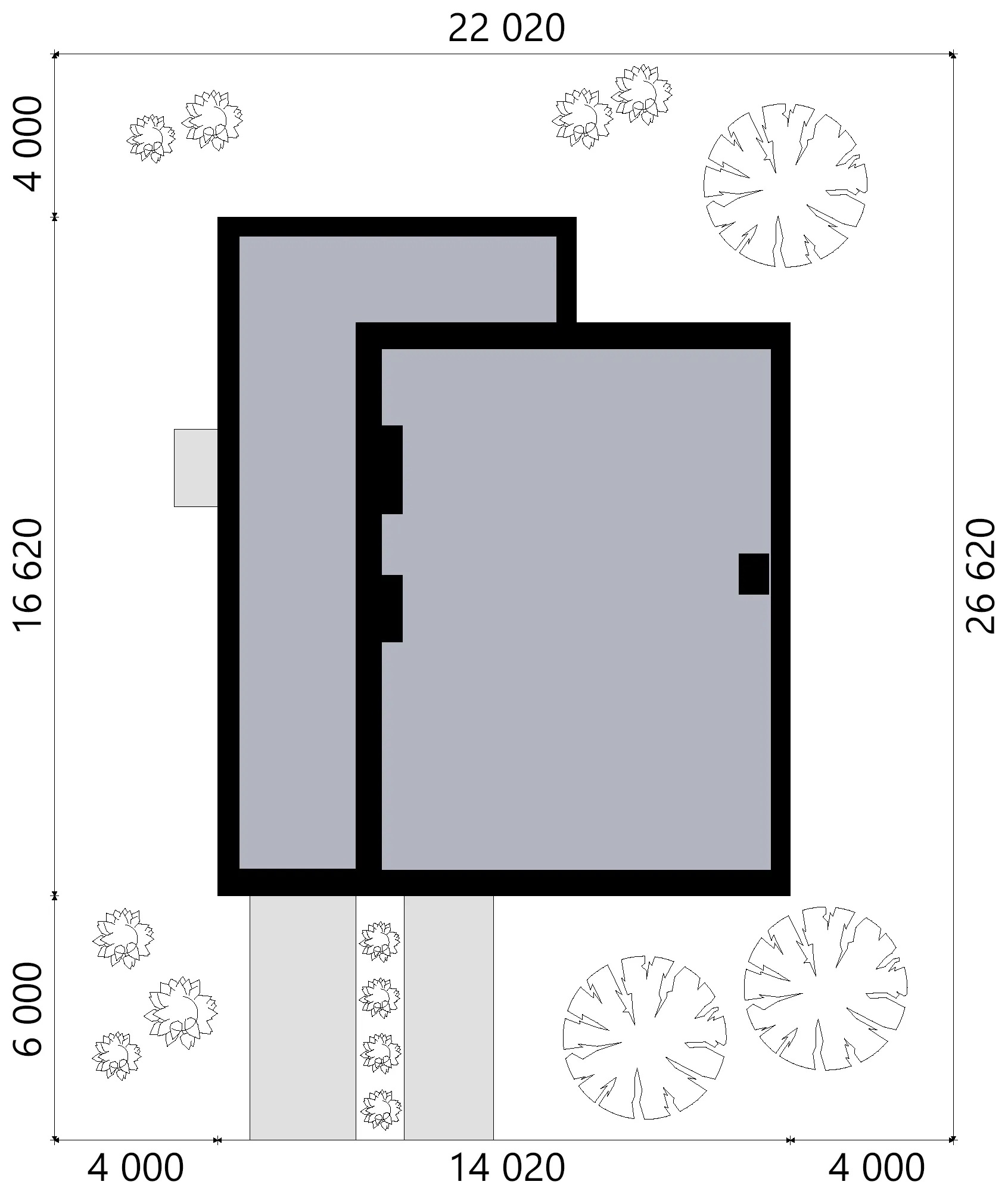 Projekt domu jednorodzinnego o pow. 233 m²: Piętrowy, 4 Sypialnie, 3 Łazienki, Otwarta kuchnia, Garaż