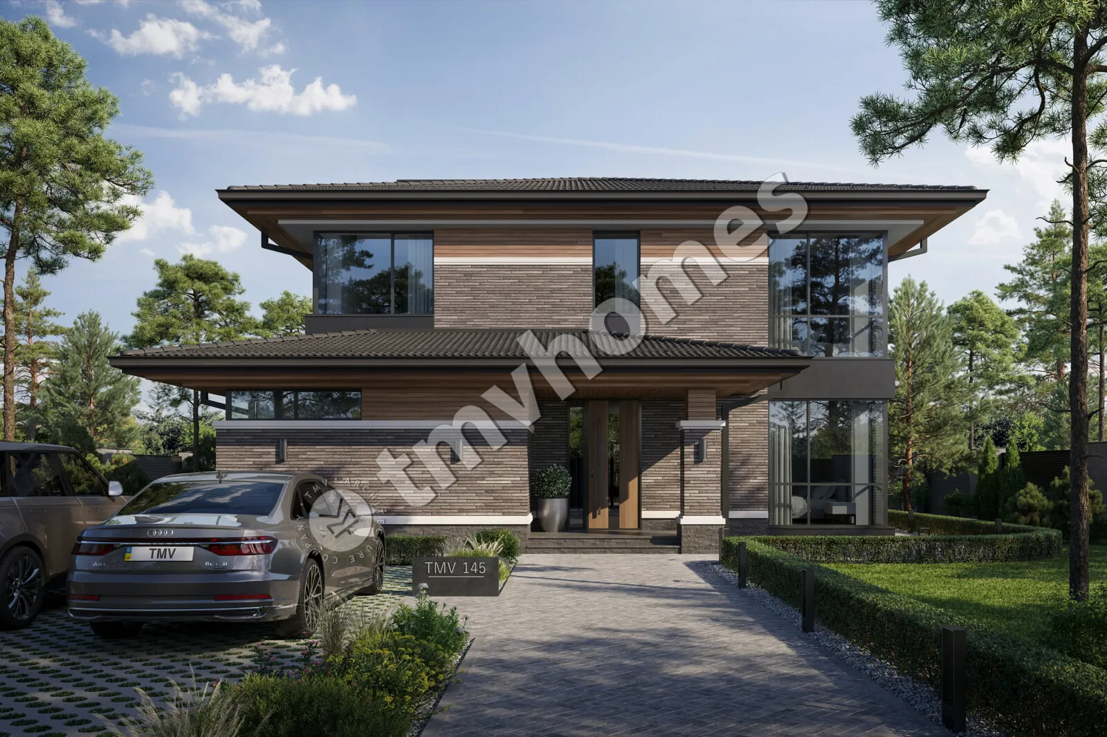 Projekt domu jednorodzinnego o pow. 246 m²: Piętrowy, 4 Sypialnie, 3 Łazienki, Otwarta kuchnia