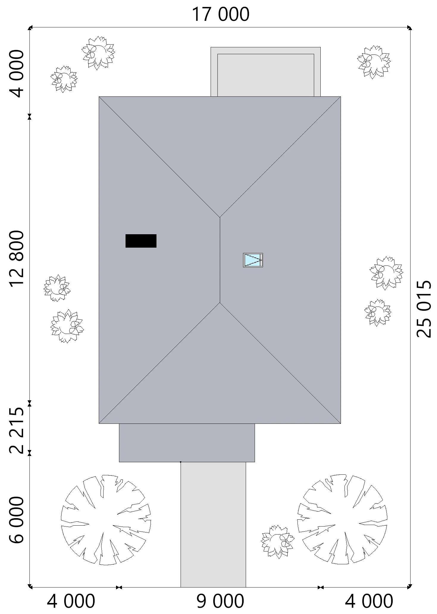 Projekt domu jednorodzinnego o pow. 186 m²: Piętrowy, 5 Sypialnie, 2 Łazienki, Otwarta kuchnia