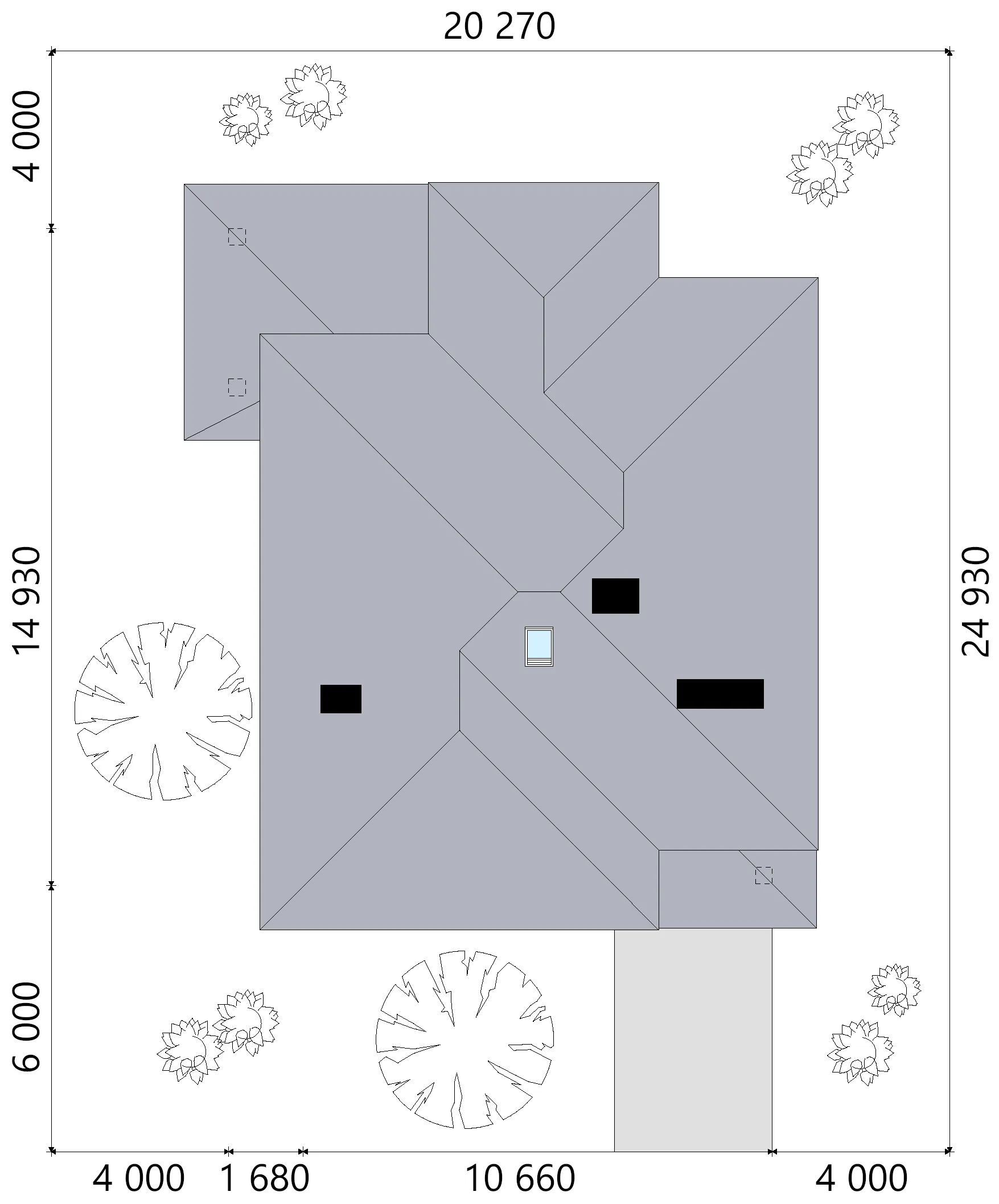 Projekt domu jednorodzinnego o pow. 198 m²: Piętrowy, 4 Sypialnie, 3 Łazienki, Otwarta kuchnia