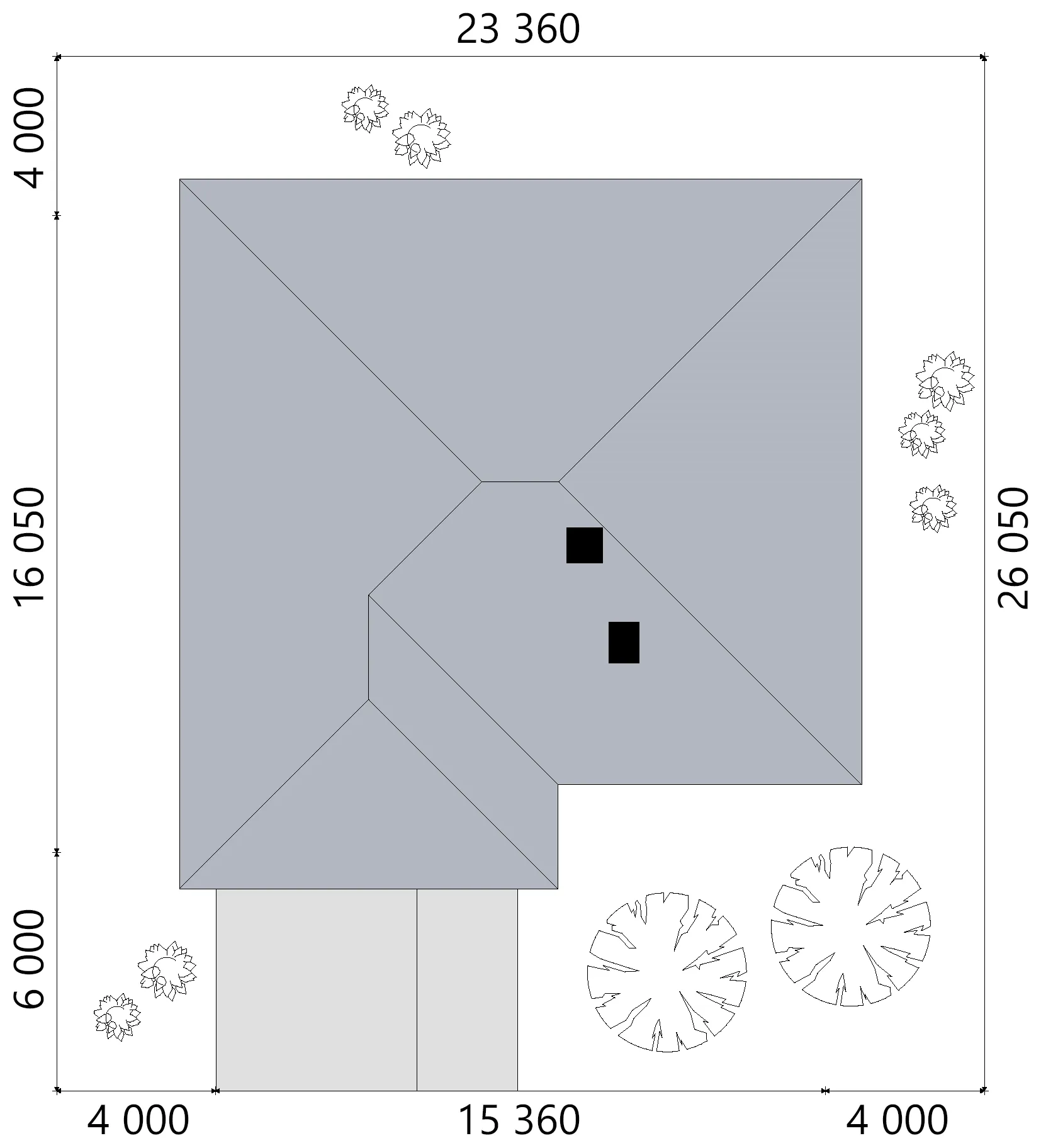 Projekt domu jednorodzinnego o pow. 162 m²: Parterowy, 3 Sypialnie, 2 Łazienki, Otwarta kuchnia, Garaż