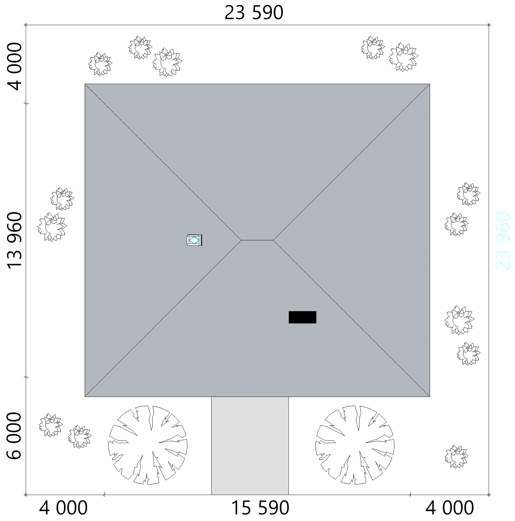Projekt domu jednorodzinnego o pow. 160 m²: Parterowy, 3 Sypialnie, 2 Łazienki, Otwarta kuchnia