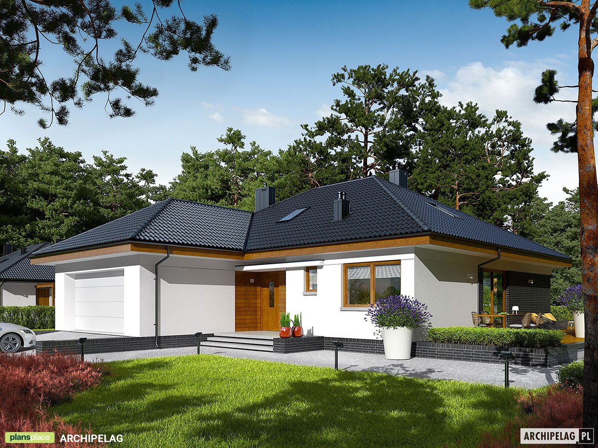 Projekt domu z poddaszem do adaptacji i otwartą kuchnią