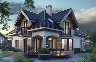 Projekty domów z dachem wielospadowym
