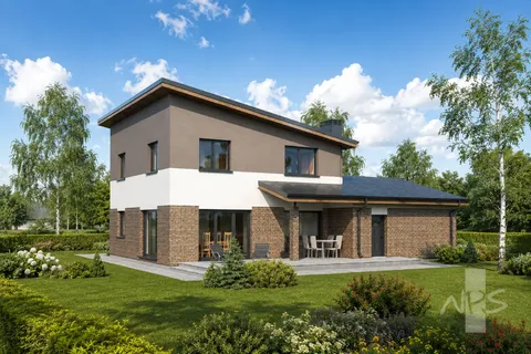 Główne obrazy 4 – Projekt domu piętrowego o pow. 190 m², 3 Sypialnie — 82008R