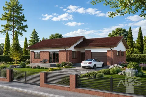Główne obrazy 3 – Projekt domu parterowego o pow. 118 m², 3 Sypialnie — 79167R
