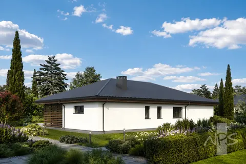 Główne obrazy 4 – Projekt domu parterowego o pow. 161 m², 3 Sypialnie — 50172R