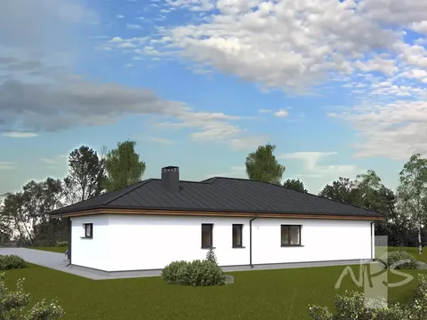 Główne obrazy 4 – Projekt domu parterowego o pow. 163 m², 3 Sypialnie — 81166R