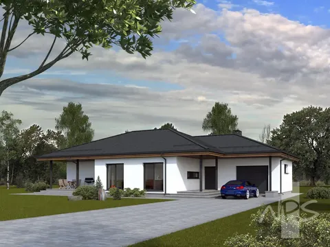 Główne obrazy 3 – Projekt domu parterowego o pow. 163 m², 3 Sypialnie — 81166R