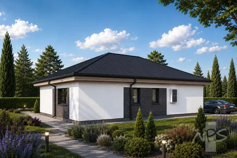 Główne obrazy 4 – Projekt domu parterowego o pow. 159 m², 3 Sypialnie — 41036R