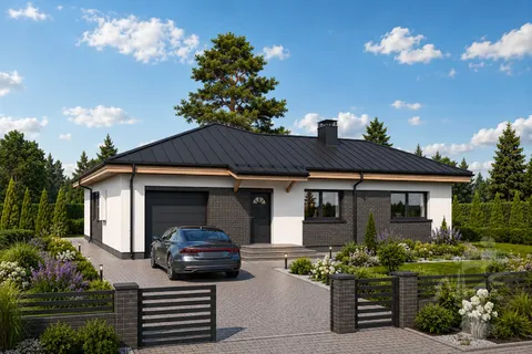 Główne obrazy 3 – Projekt domu parterowego o pow. 159 m², 3 Sypialnie — 41036R