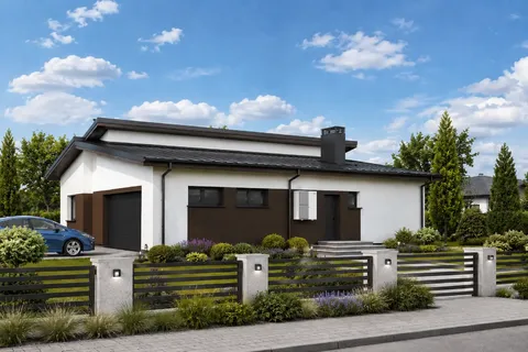 Główne obrazy 3 – Projekt domu parterowego o pow. 154 m², 3 Sypialnie — 68935R