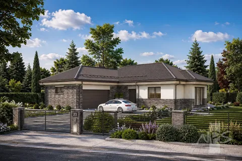 Główne obrazy 4 – Projekt domu parterowego o pow. 171 m², 3 Sypialnie — 73488R