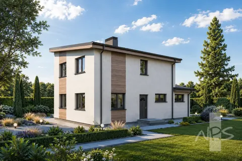 Główne obrazy 4 – Projekt domu piętrowego o pow. 146 m², 3 Sypialnie — 42222R