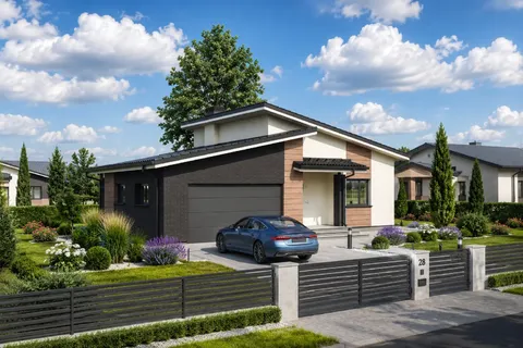 Główne obrazy 4 – Projekt domu parterowego o pow. 161 m², 3 Sypialnie — 47581R
