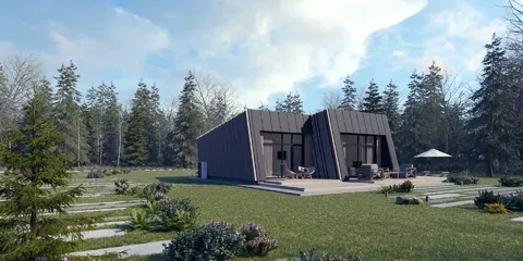 Główne obrazy 2 – Projekt domu parterowego o pow. 90 m², 2 Sypialnie — 17407RB