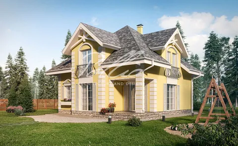 Główne obrazy 1 – Projekt domu z poddaszem użytkowym o pow. 170 m², 4 Sypialnie — 94246C