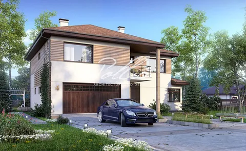 Główne obrazy 1 – Projekt domu piętrowego o pow. 234 m², 3 Sypialnie — 19339C