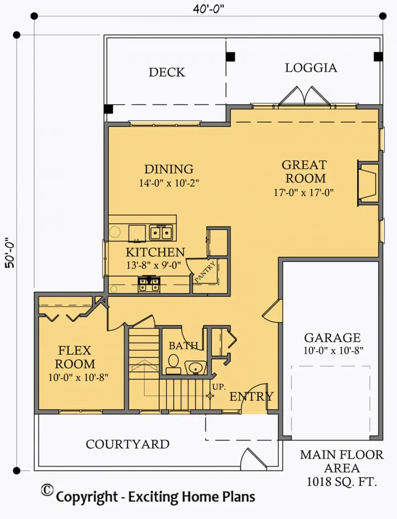 Parter 5 – Projekt domu piętrowego o pow. 177 m², 2 Sypialnie — 77054R