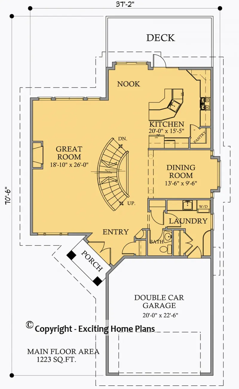 Parter 6 – Projekt domu piętrowego o pow. 366 m², 4 Sypialnie — 28075R