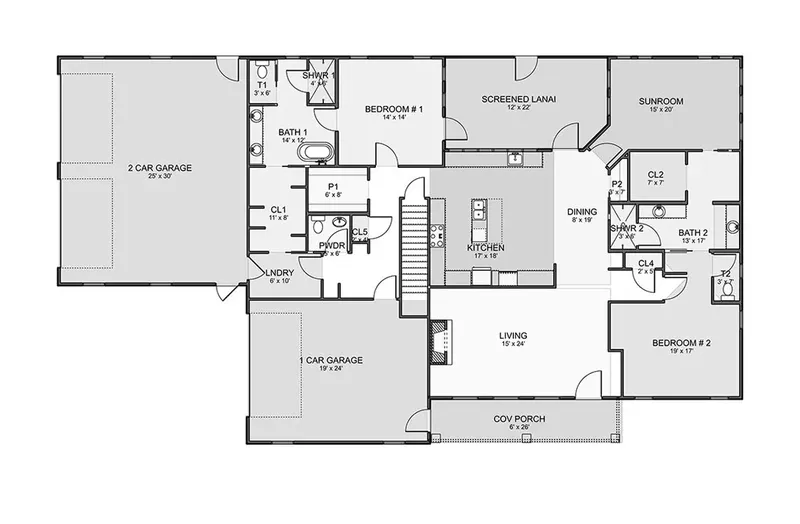 Parter 9 – Projekt domu parterowego o pow. 555 m², 3 Sypialnie — 33835R