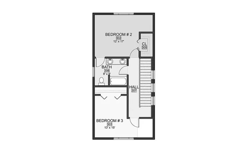 1. piętro 12 – Projekt domu z poddaszem użytkowym o pow. 383 m², 4 Sypialnie — 65175R