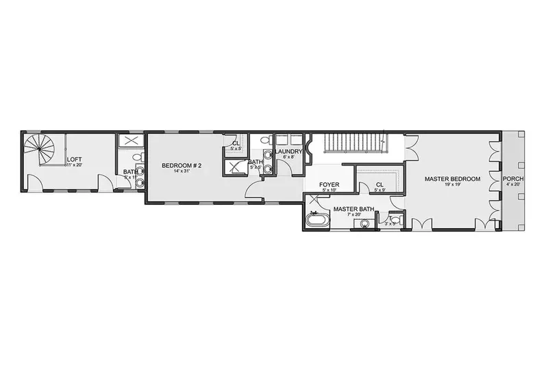 1. piętro 8 – Projekt domu dwupiętrowego o pow. 414 m², 5 Sypialnie — 87310R