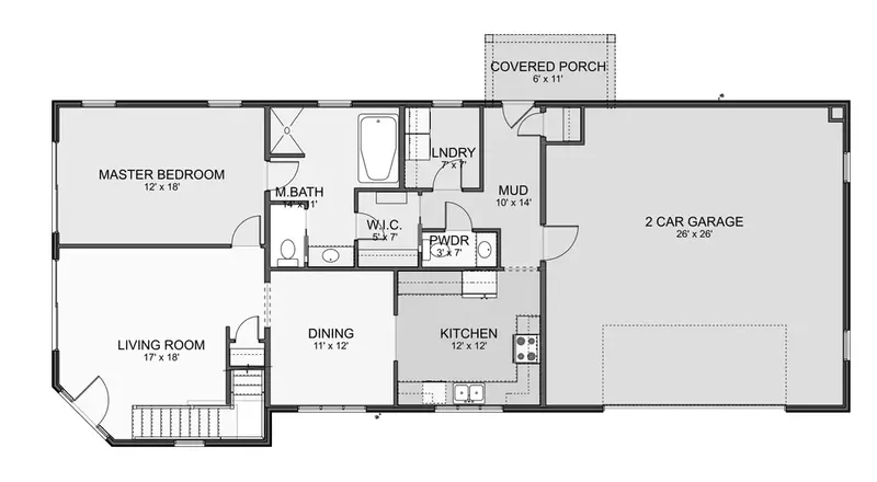 Parter 10 – Projekt domu z poddaszem użytkowym o pow. 250 m², 3 Sypialnie — 56523R