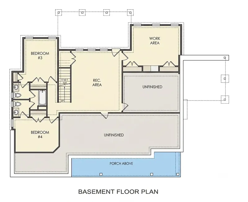 Piwnica 9 – Projekt domu parterowego o pow. 310 m², 4 Sypialnie — 48796R