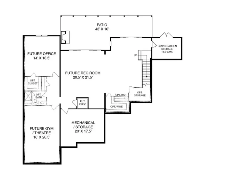 Piwnica 10 – Projekt domu z poddaszem użytkowym o pow. 440 m², 4 Sypialnie — 47532R