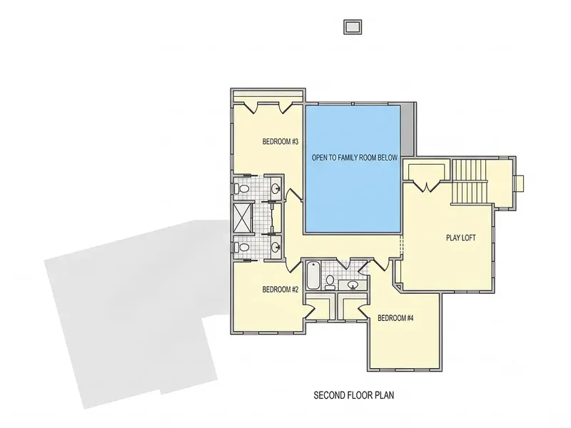 1. piętro 7 – Projekt domu piętrowego o pow. 433 m², 4 Sypialnie — 96376R