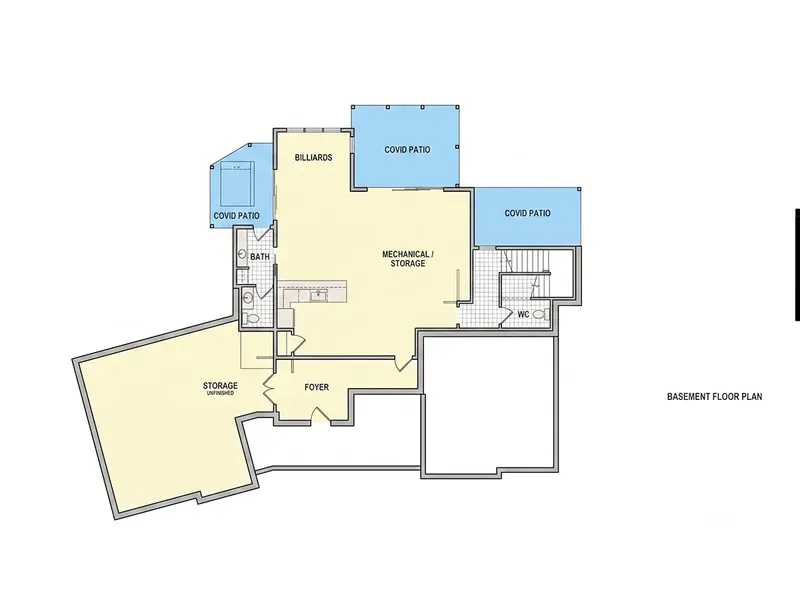 Piwnica 5 – Projekt domu piętrowego o pow. 433 m², 4 Sypialnie — 96376R