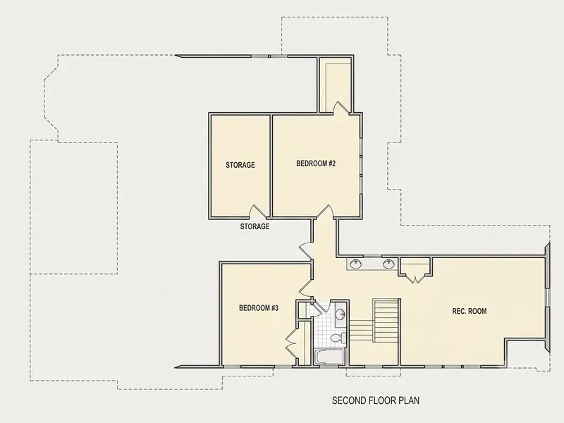 1. piętro 21 – Projekt domu z poddaszem użytkowym o pow. 339 m², 4 Sypialnie — 37290R