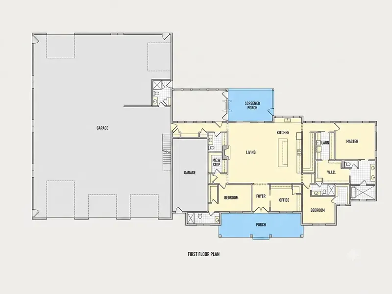 Parter 8 – Projekt domu parterowego o pow. 375 m², 3 Sypialnie — 66314R