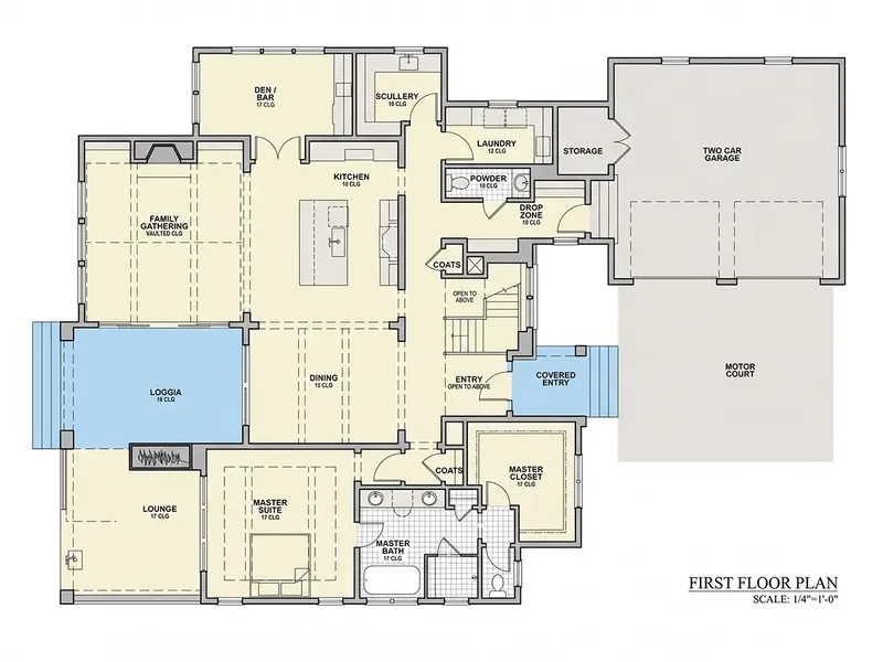 Parter 12 – Projekt domu z poddaszem użytkowym o pow. 398 m², 3 Sypialnie — 14013R