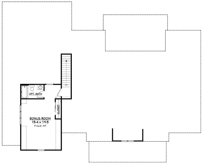 1. piętro 20 – Projekt domu parterowego o pow. 255 m², 4 Sypialnie — 19735R