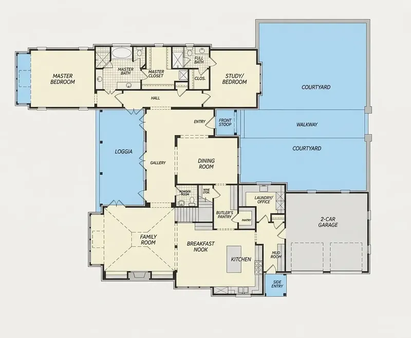 Parter 19 – Projekt domu z poddaszem użytkowym o pow. 481 m², 4 Sypialnie — 35310R