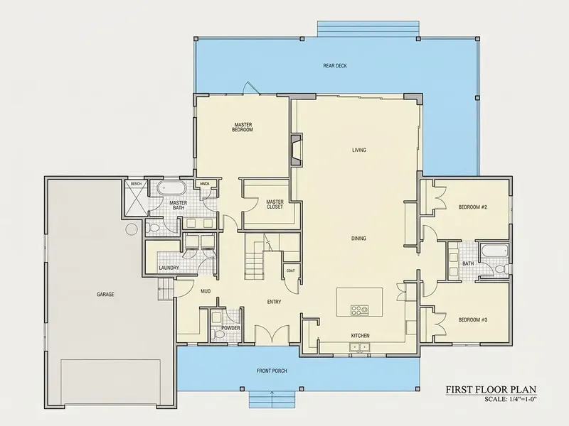 Parter 21 – Projekt domu z poddaszem użytkowym o pow. 419 m², 4 Sypialnie — 88745R